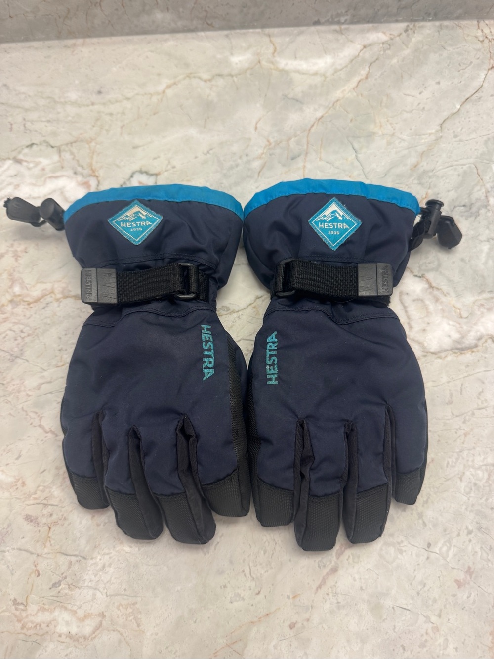 Hestra Navy Winter Ski Gloves - Size 5